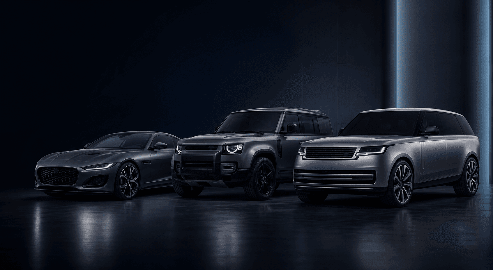 Популярні автомобілі Jaguar, Land Rover та Range Rover для підбору оригінальних запчастин