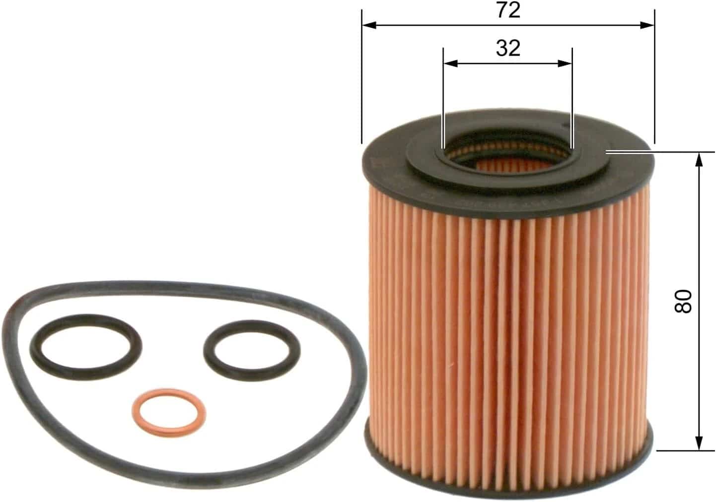 Масляний фільтр BOSCH 1457429262 P9262 для BMW E46 E81 E82 E85 E87 E88 E90 E91 E92 E93 N43B20A - Bosch - P9262 зображення 3