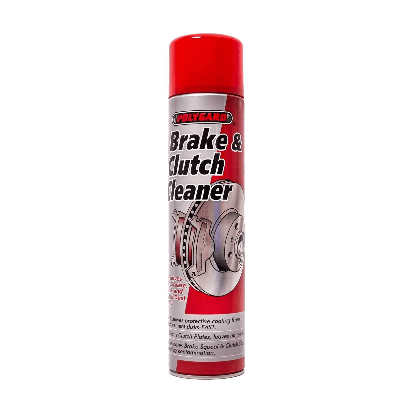 olyguard Brake & Clutch Cleaner 600мл – очищувач гальм і зчеплення, аерозольний знежирювач - Polygard - 12223