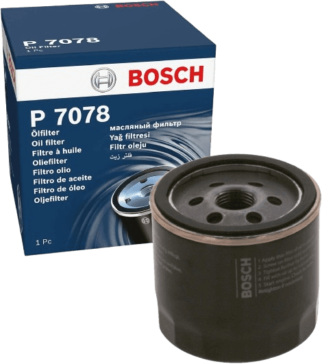 Масляний фільтр BOSCH P7078 для Ford EcoSport Fiesta Focus 1.25 1.4 1.5 1.6 - Bosch - P7078 зображення 1