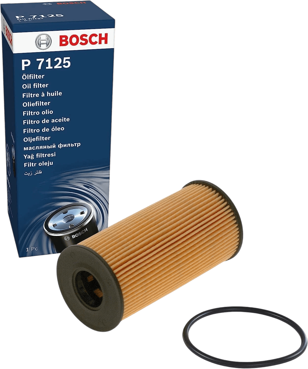 Масляний фільтр BOSCH F026407125 P7125 – K6000619752 6000619752 95517366 A6221800000 - Bosch - P7125 зображення 1