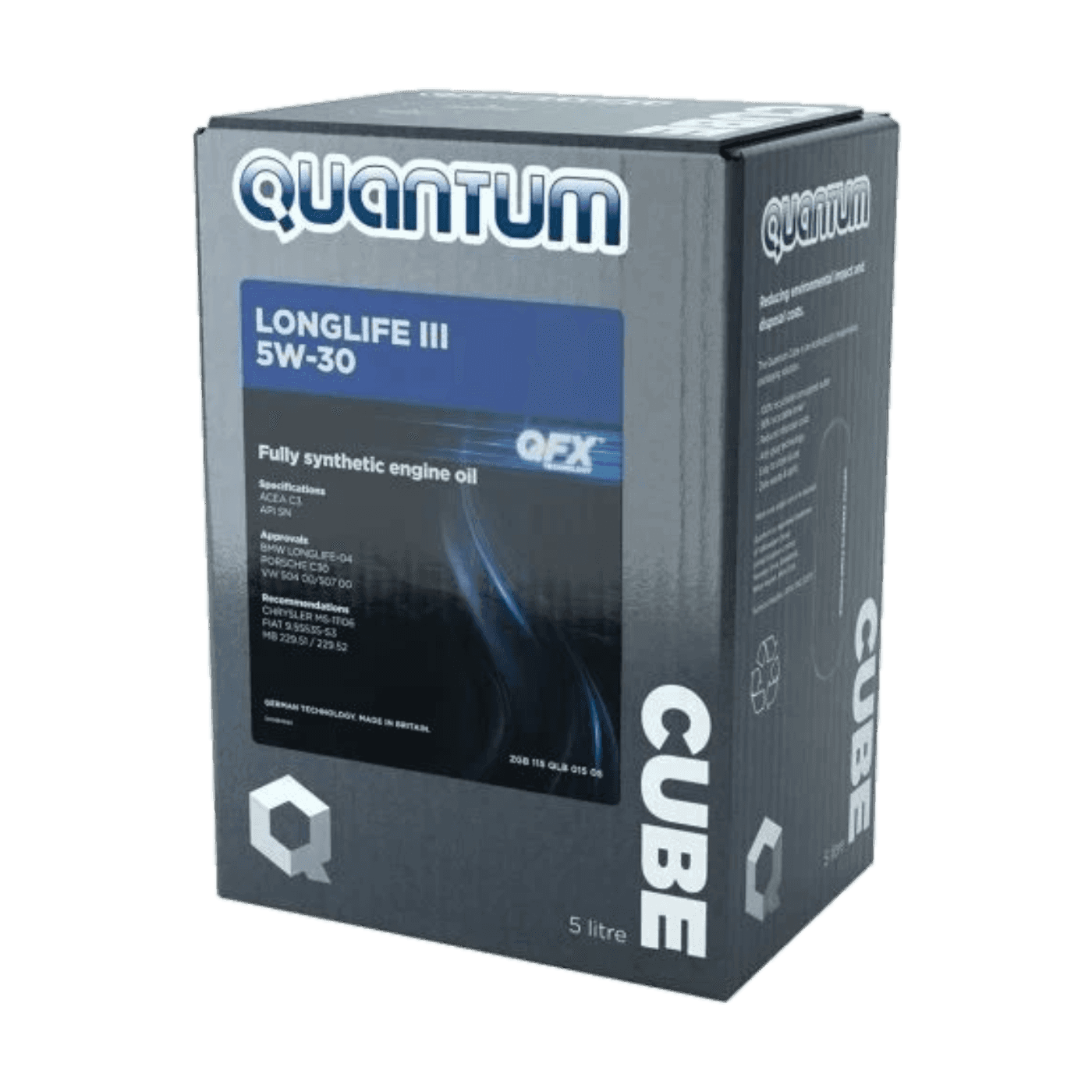 Моторна олива Quantum Longlife III 5W-30 5л Повністю синтетична VW 504.00/507.00 - Quantum - ZGB115QLB01505
