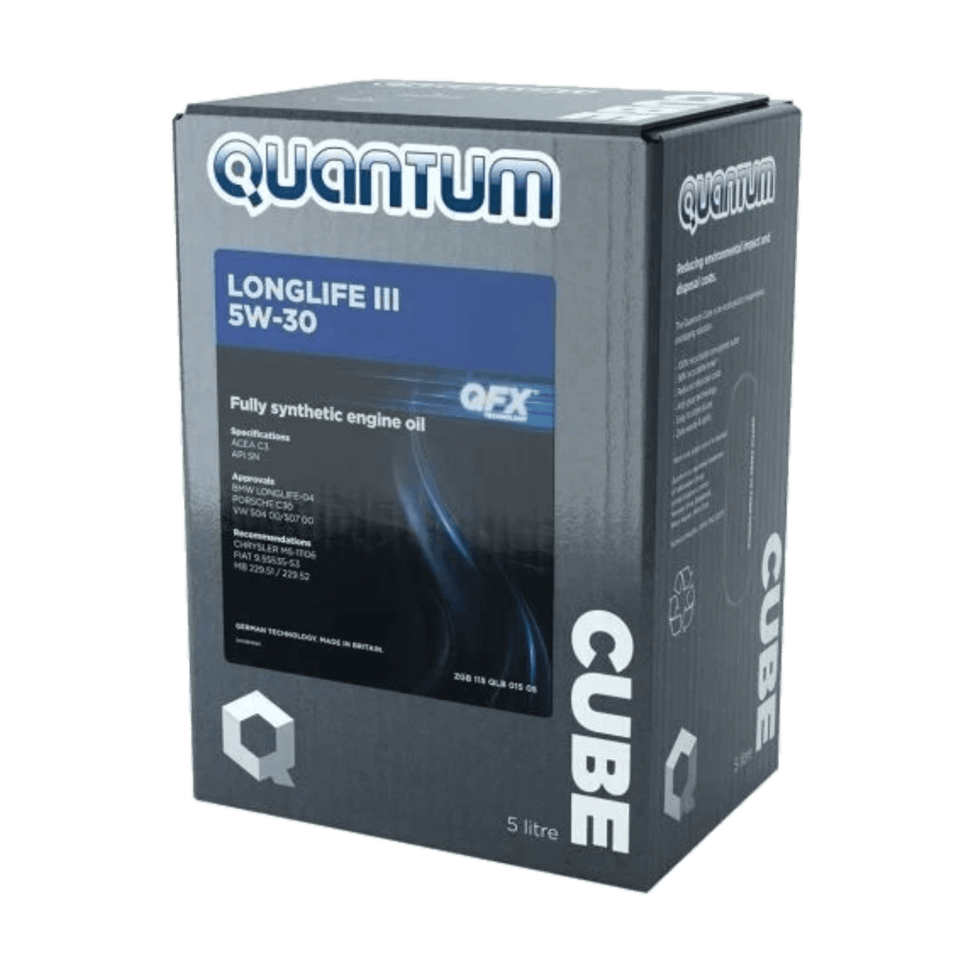 Моторна олива Quantum Longlife III 5W-30 5л Повністю синтетична VW 504.00/507.00 - Quantum - ZGB115QLB01505 зображення 1