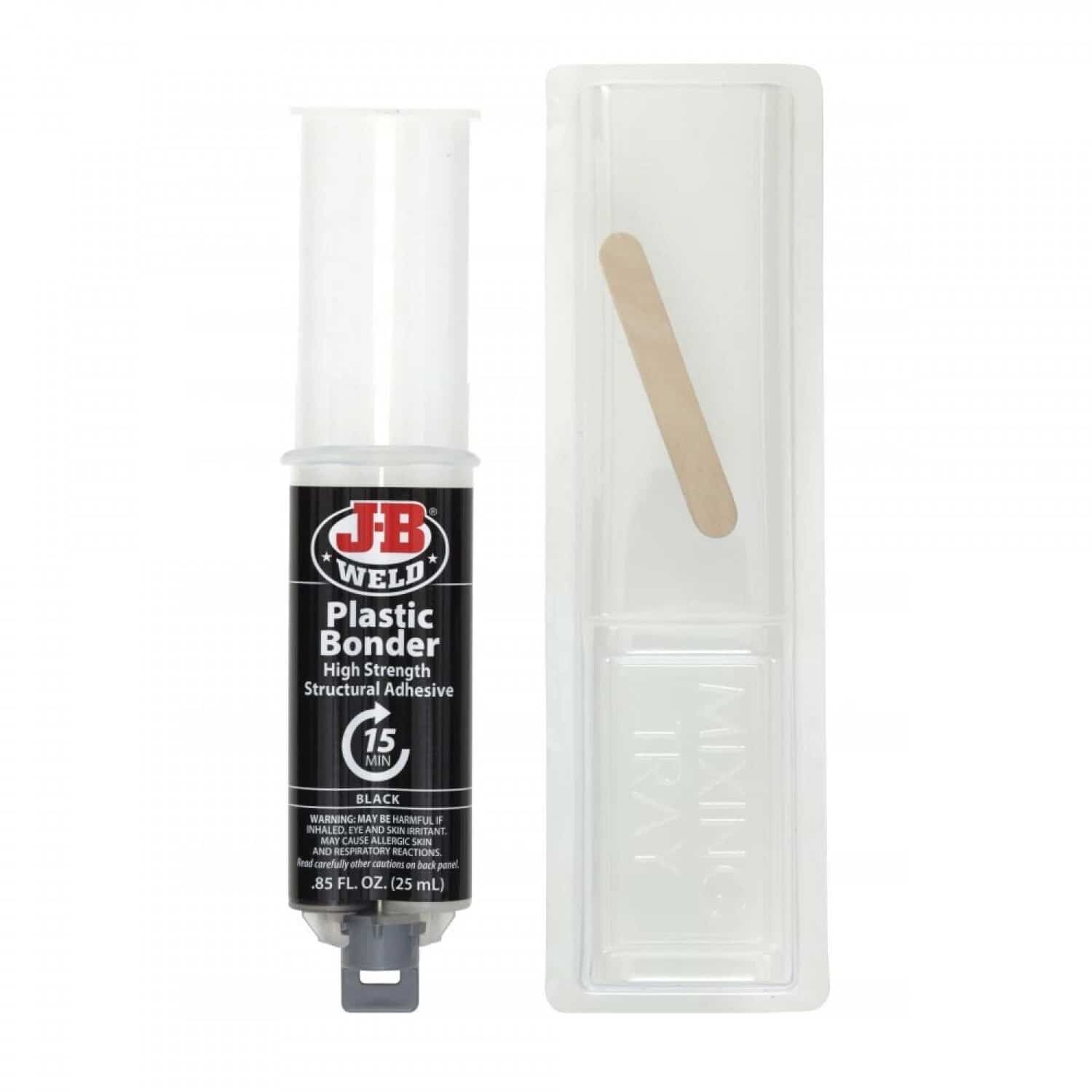 Структурний клей для пластику J-B Weld Plastic Bonder 50139, чорний, 25 мл - J-B WELD - 50139 зображення 2