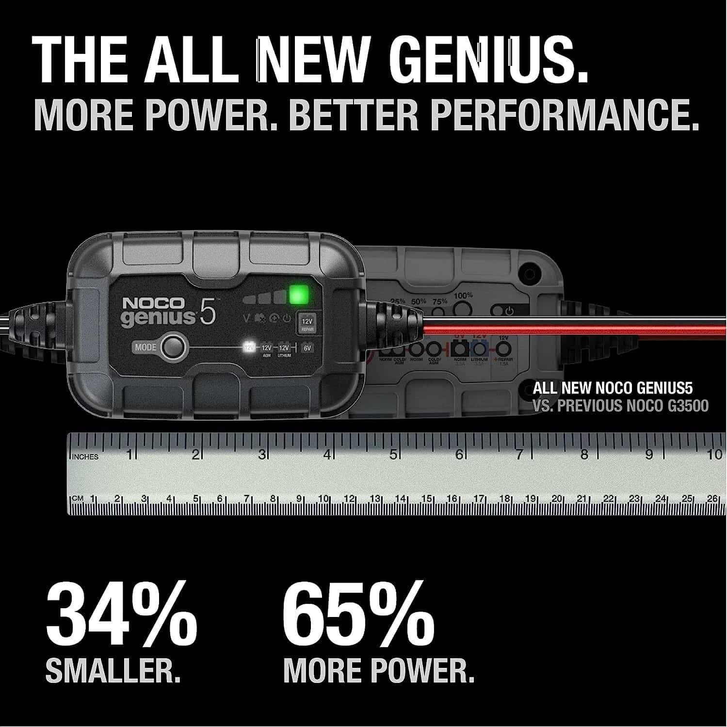 Зарядний пристрій NOCO GENIUS5UK 5A 6V/12V Smart Battery Charger (AGM, GEL, Li-Ion) - Noco - GENIUS5UK зображення 2