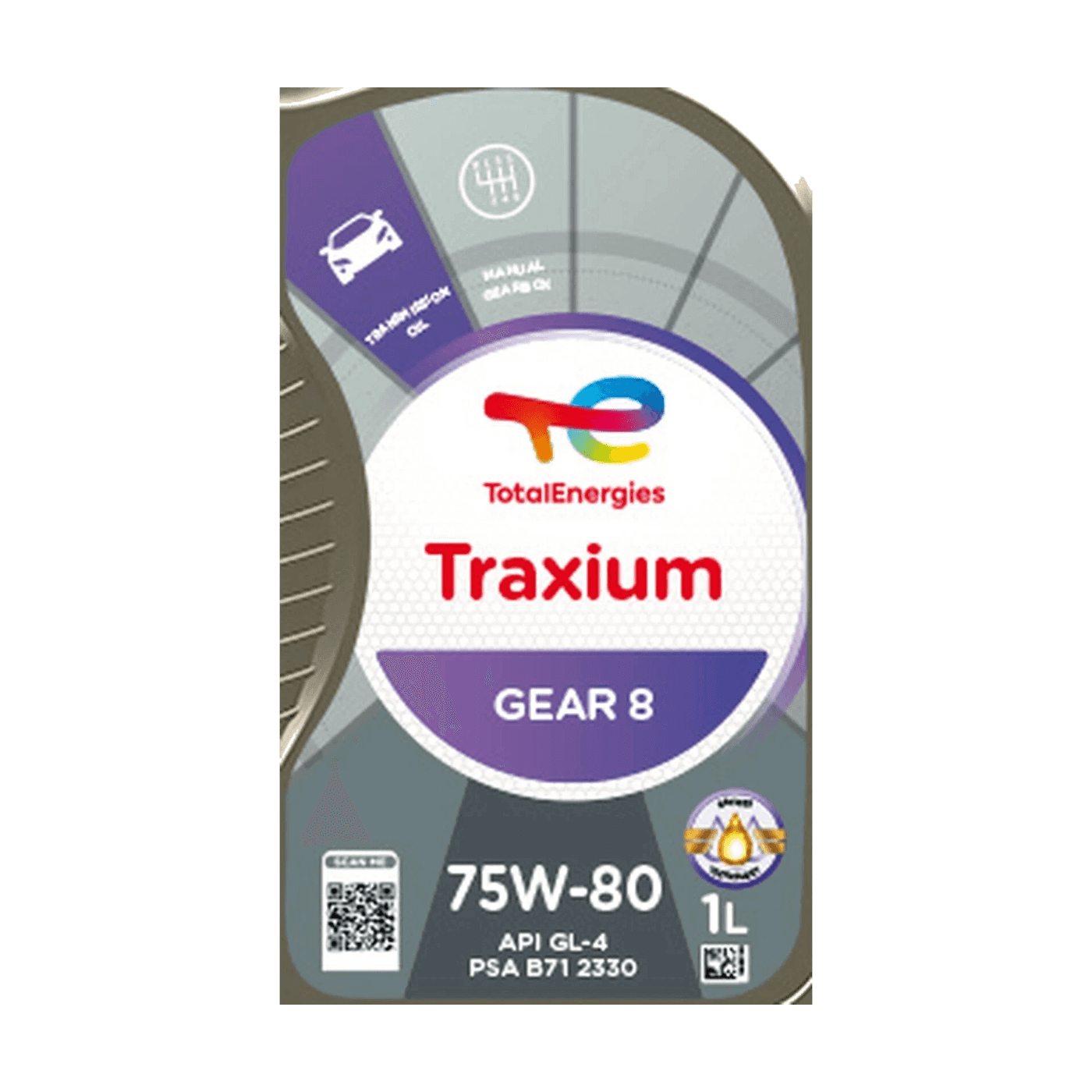 Трансмісійна олива TotalEnergies Traxium Gear 8 75W-80 1л API GL-4 PSA B71 2330 - TotalEnergies - 214082 зображення 6