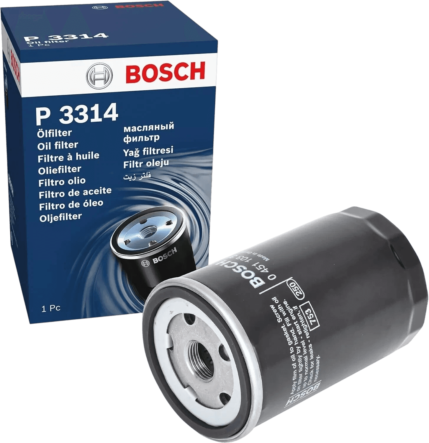 Масляний фільтр BOSCH 0451103314 P3314 – 06A115561B 06A115561D 06A115561E 034115561A – OE якість - Bosch - P3314