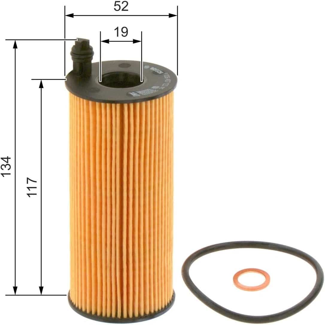 Масляний фільтр BOSCH P7123 для BMW 320D 325D 330D 335D 418D 420D 425D 430D 435D - Bosch - P7123 зображення 5