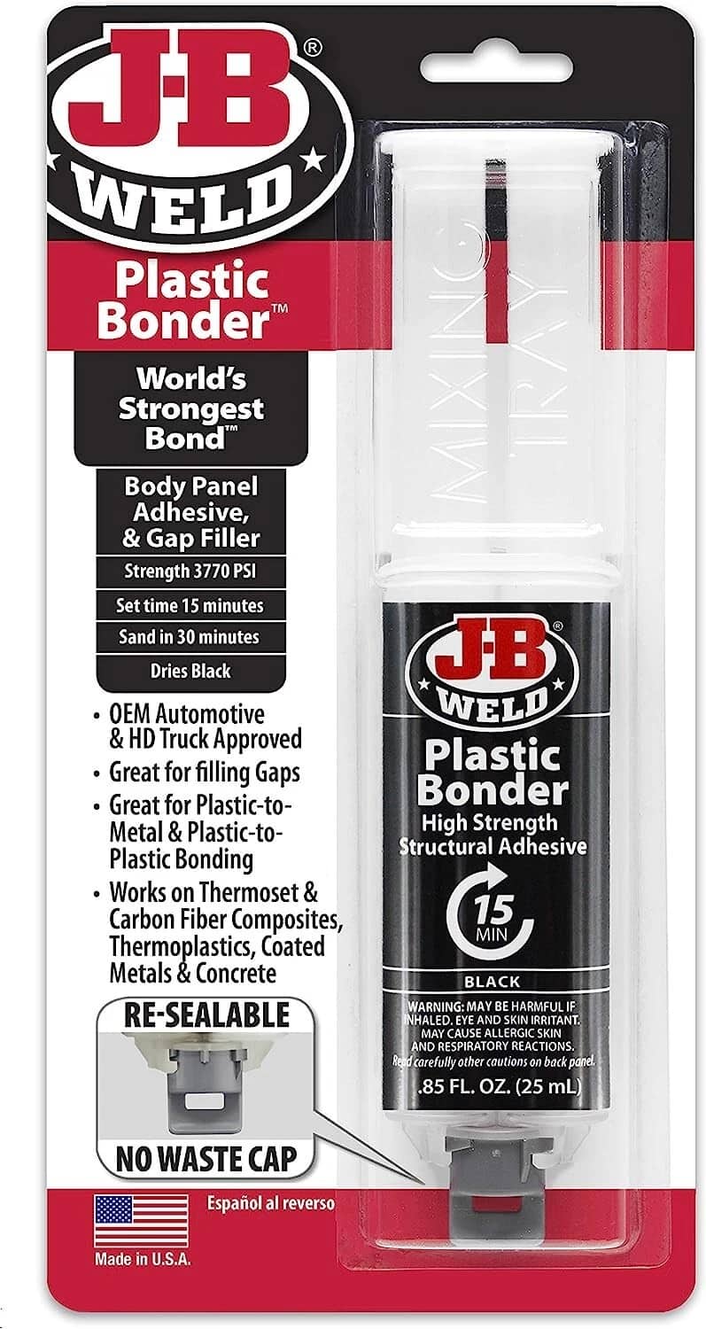 Структурний клей для пластику J-B Weld Plastic Bonder 50139, чорний, 25 мл - J-B WELD - 50139 зображення 1
